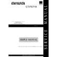 AIWA CTFX719 YZ Service Manual