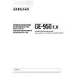 AIWA GE-950K Owners Manual