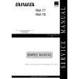AIWA RM77/78 EZHRSH/EZ Service Manual